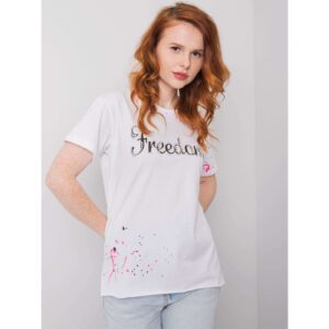 Women's white T-shirt with