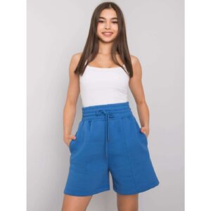 Dark blue cotton shorts