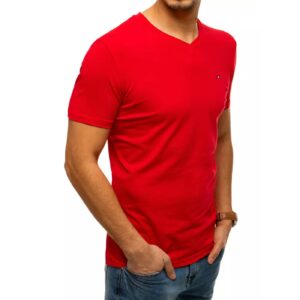 Men's smooth red T-shirt