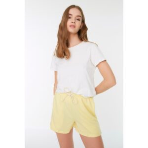 Trendyol Yellow Pocket Detailed Knitted