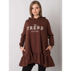 Dark brown hoodie with