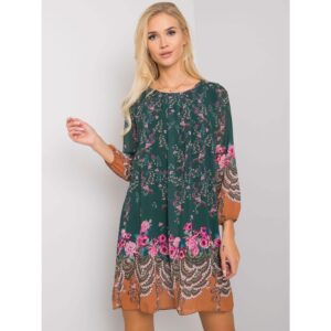 OH BELLA Women's dress with a green