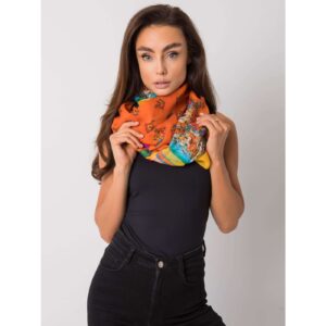 Orange scarf with prints