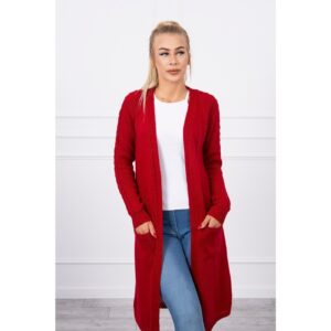 Sweater with pockets red