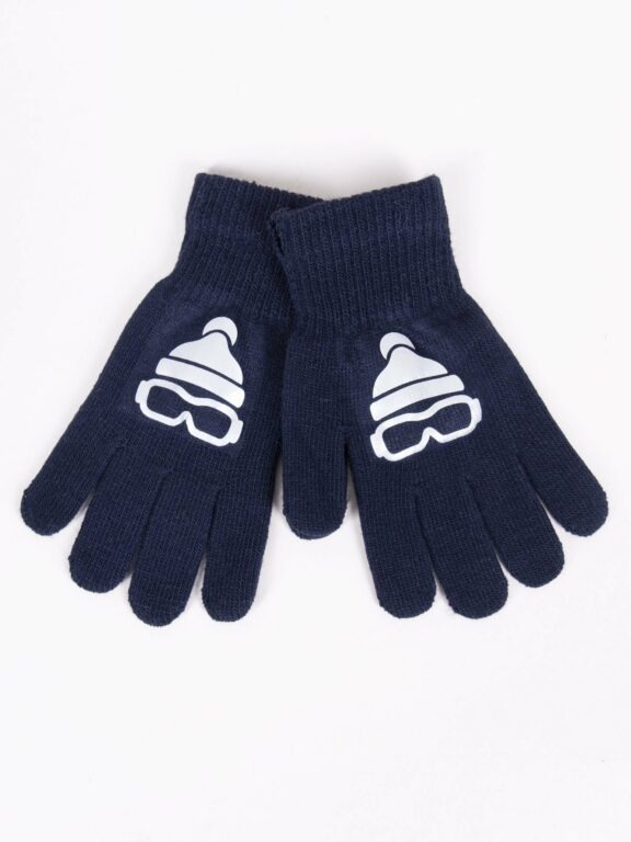 Yoclub Kids's Boys' Five-Finger Gloves With