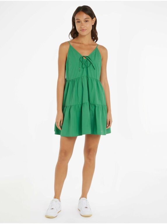 Zelené dámské šaty Tommy Jeans