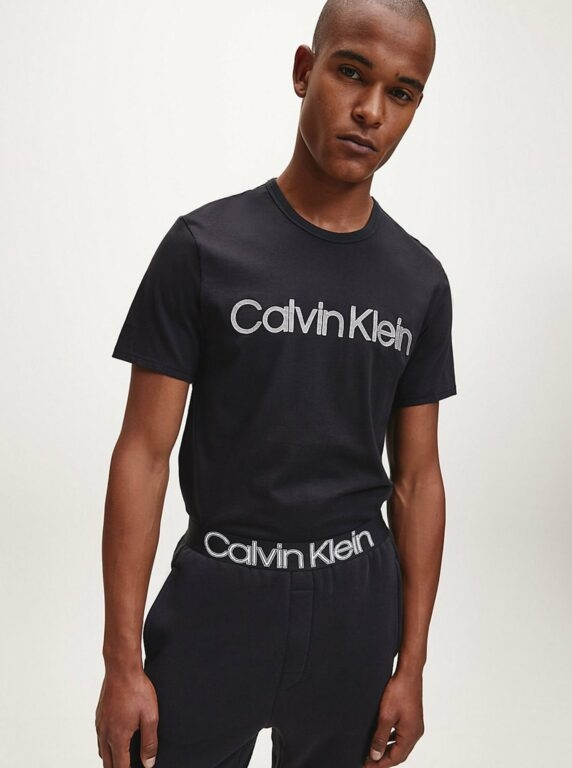 Černé pánské tričko s potiskem Calvin