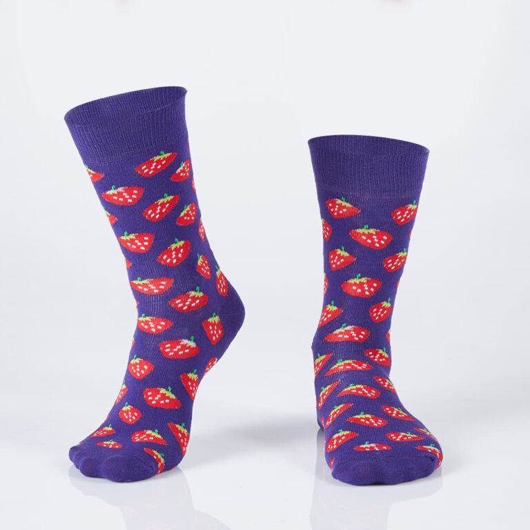 Fialové dámské ponožky s
