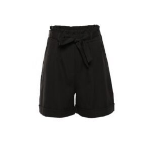 Trendyol Black Tall Lacing Detail Shorts