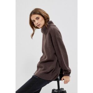 Turtleneck sweater - brown