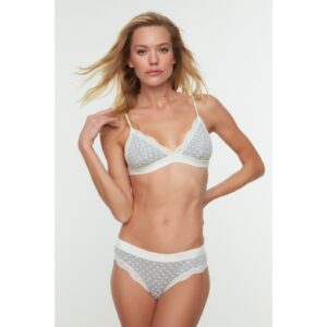 Trendyol Gray Lace Detailed