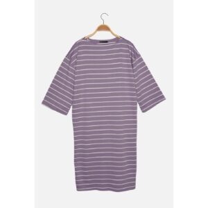 Trendyol Purple Striped Knitted Petite
