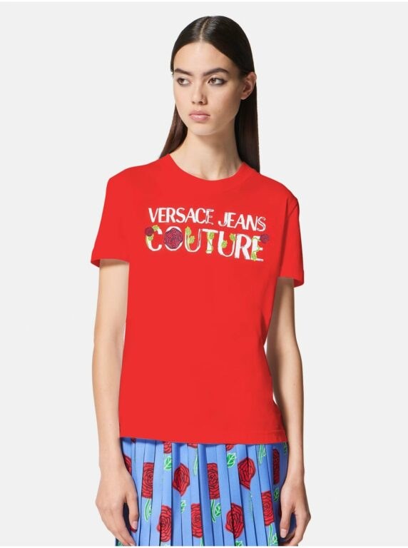 Červené dámské tričko Versace Jeans