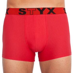 Men's boxers Styx sports rubber red
