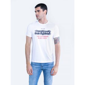 Big Star Man's T-shirt_ss T-shirt 151982 Cream
