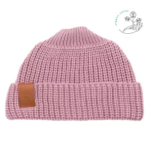Kabak Unisex's Hat Short Thick Knitted Organic