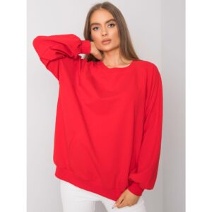RUE PARIS Red cotton sweatshirt without a