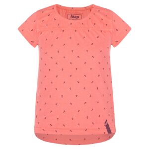 Růžové holčičí vzorované tričko LOAP Besel