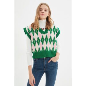 Trendyol Green Jacquard Knitwear