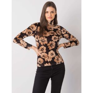 Black velor blouse with