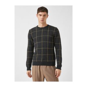 Koton Wool Checkered Sweater
