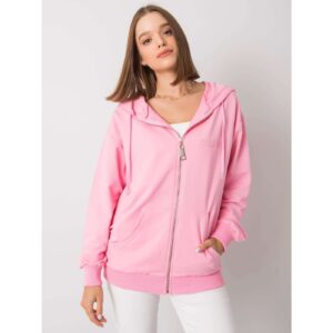 Light pink zip hoodie