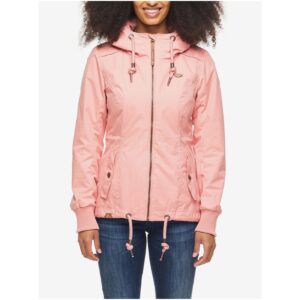 Růžová dámská bunda s kapucí Ragwear -