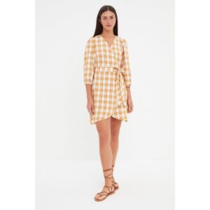 Trendyol Yellow Belted Check