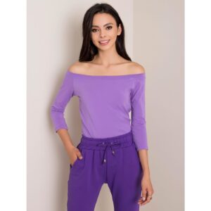 Violet blouse with bare