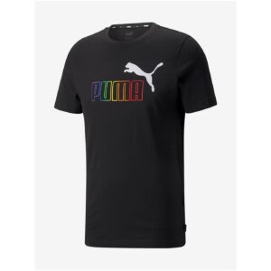 Černé pánské tričko Puma Ess+ Rainbow