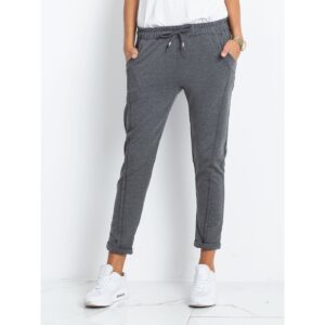 Dark gray cotton sweatpants