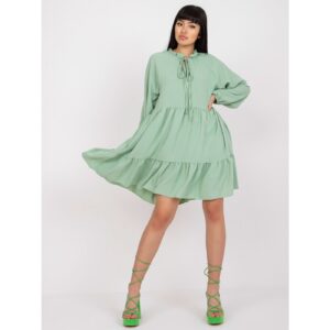 Light green boho style dress