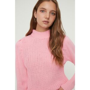 Trendyol Pink Balloon Sleeve Knitwear