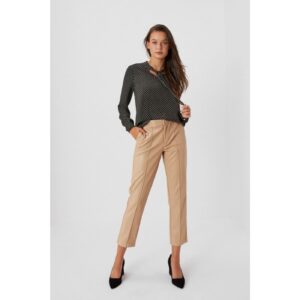 7/8 trousers in imitation leather
