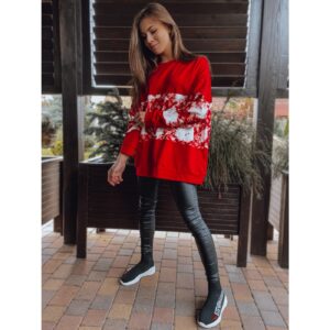 ELESIS women's oversize sweatshirt red Dstreet