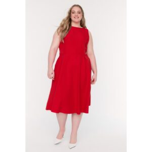 Trendyol Curve Red Long