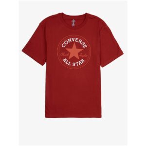 Červené pánské tričko s potiskem Converse -