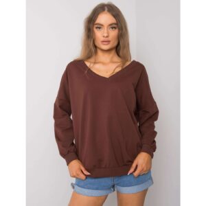 Dark brown cotton sweatshirt