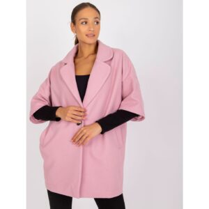 Light pink single-button coat from Aliz RUE