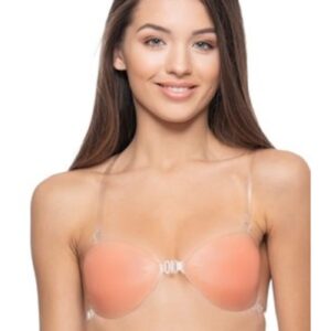 Silicone bra with straps