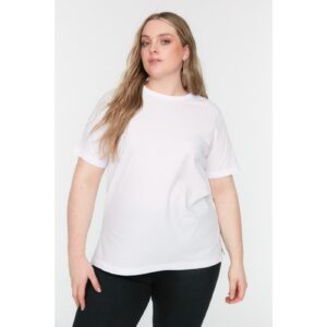 Trendyol Curve White Back Knitted T-Shirt