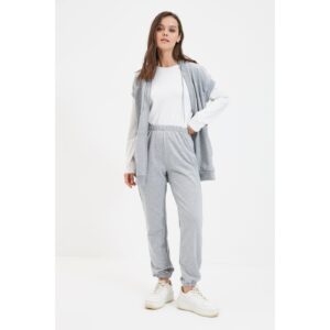 Trendyol Gray Knitted Tracksuit