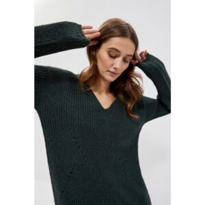 V-neck sweater - green