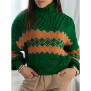 Women's sweater LALONI green Dstreet