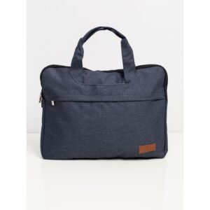 A fabric laptop bag in