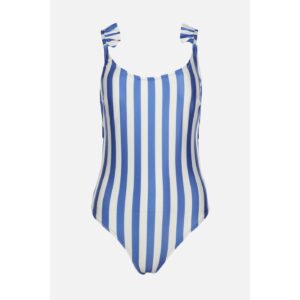 Trendyol Blue Striped Swimsuit