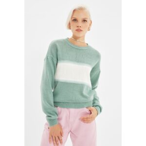 Trendyol Mint Color Block Knitwear