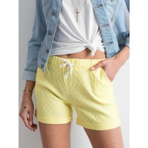 Yellow polka dot shorts