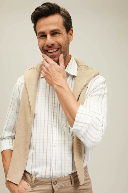 DEFACTO Elder Regular Fit Shirt Collar