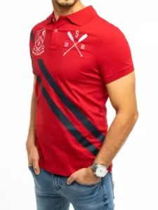 Men's red polo shirt Dstreet